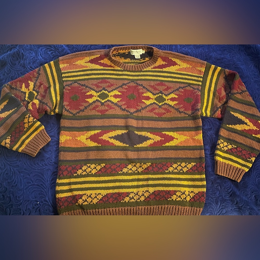 Men's Multicolor Patterned Sweater